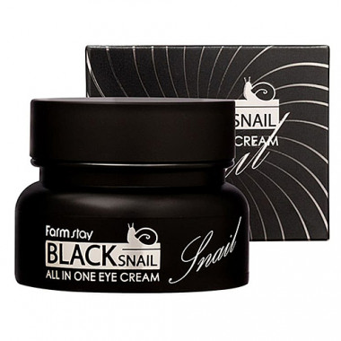 FarmStay Крем для глаз с муцином черной улитки Black snail premium eye cream 50 мл — Makeup market