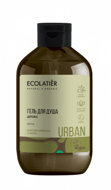 Ecolab Ecolatier Urban Гель для душа Детокс Морские минералы&amp;Матча 600 мл — Makeup market