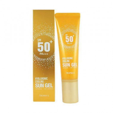 Deoproce Hyaluronic Sun Gel Солнцезащитный гель для лица увлажняющий и охлаждающий SPF 50+ PA +++ — Makeup market