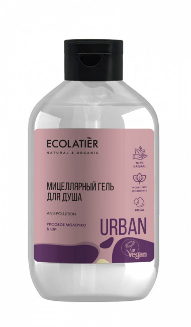 Ecolab Ecolatier Urban Гель для душа Мицеллярный Рисовое молочко&amp;Ши 600 мл — Makeup market