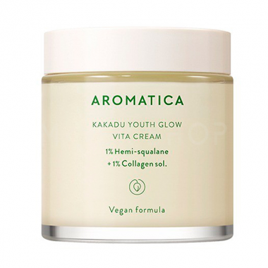 Aromatica Крем со скваланом коллагеном и сливой Vita cream 1% hemisqualane+1% collagen sol 100 мл — Makeup market