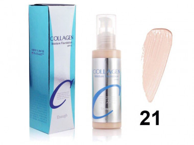 Enough Тональный крем для лица увлажняющий Collagen Moisture Foundation SPF 15  21 тон — Makeup market