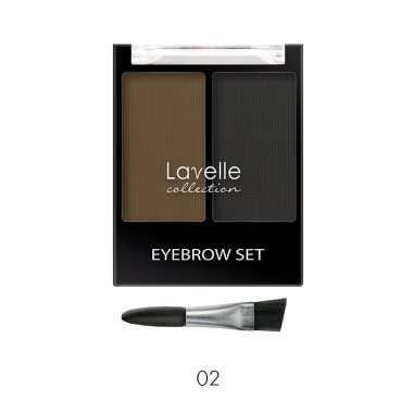 LavelleCollection Набор теней 2 цвета для бровей 02 универсальный BS02-02 — Makeup market