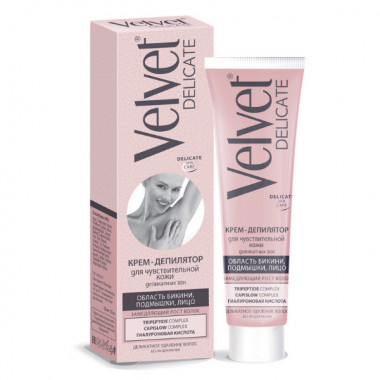 Velvet Крем-депилятор для чувствительной кожи деликатных зон 100 мл — Makeup market