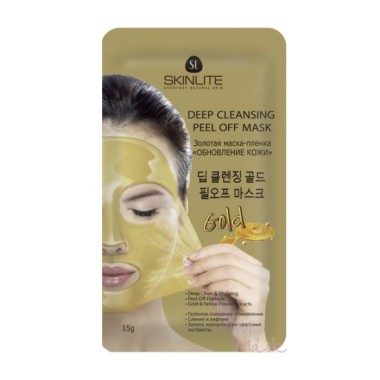 Skinlite Маска-пленка Золотая Обновление кожи 15 мл — Makeup market