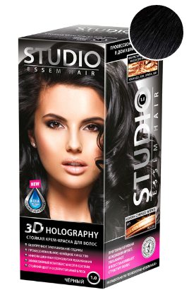 Studio Стойкая крем-краска для волос 3D Golografic 15 мл — Makeup market