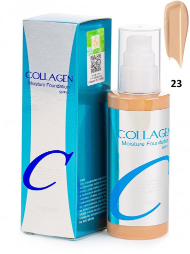 Enough Тональный крем для лица увлажняющий Collagen Moisture Foundation SPF 15 23 тон — Makeup market