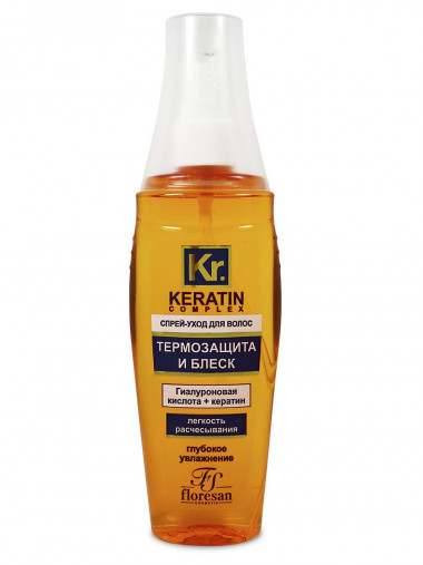 Флоресан Keratin-Complex Спрей-уход для волос Термозащита и блеск 135 мл — Makeup market