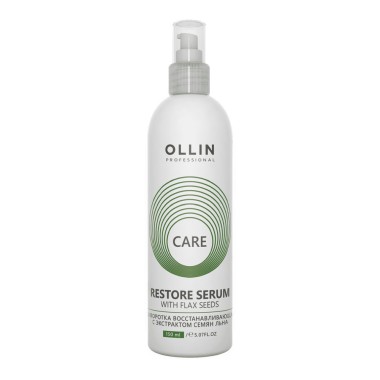 Ollin CARE Сыворотка восстанавливающая с экстрактом льна 150мл — Makeup market