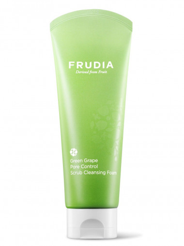 Frudia Скраб-пенка для умывания с виноградом Green grape pore control  scrub cleansing foam 145 мл — Makeup market