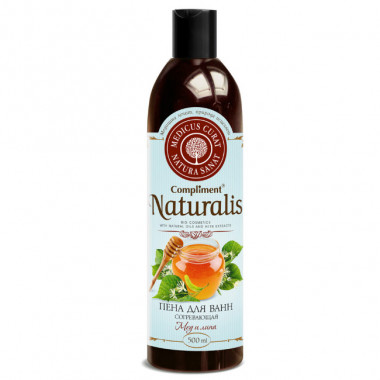 Compliment Naturalis Пена для ванн Согревающая Мёд и липа 500 мл — Makeup market