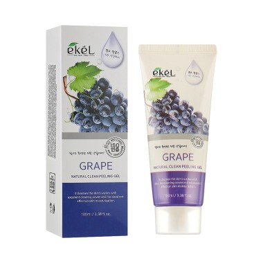 Ekel Пилинг-скатка с экстрактом винограда Natural clean peeling gel grape 100 мл — Makeup market