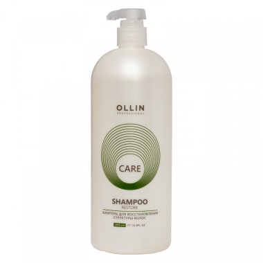 Ollin CARE Шампунь для восстановления структуры волос 1000мл — Makeup market