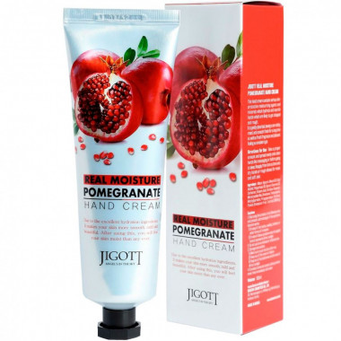 Jigott Крем для рук с экстрактом граната Real Moisture Pomegranate Hand Cream 100 мл — Makeup market