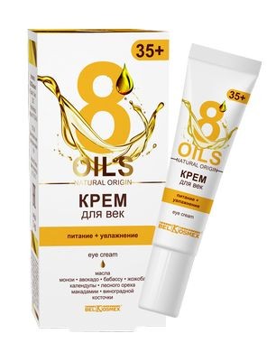 Belkosmex Oils Natural Origin Крем для век питание увлажнение 35+ 15 г — Makeup market