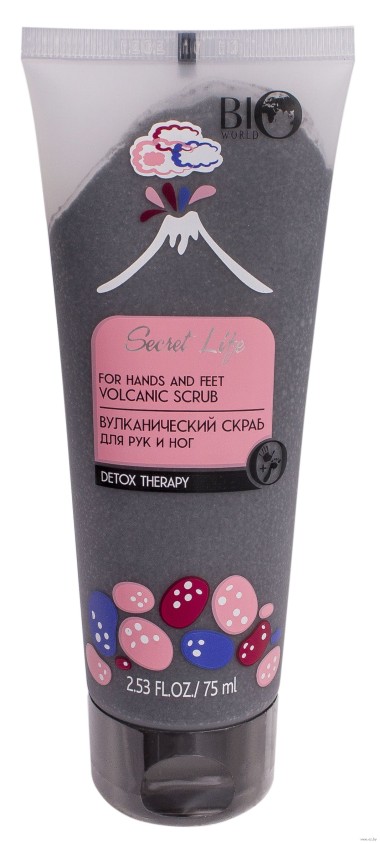 BIO World Secret Life Вулканический скраб для рук и ног Detox Therapy 75 мл — Makeup market