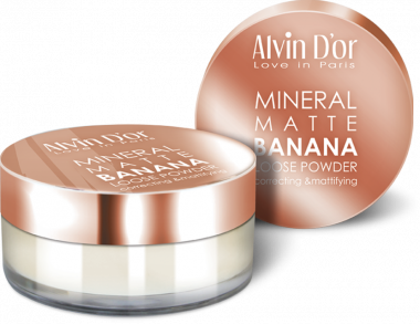 Alvin d'or Пудра рассыпчатая для лица Mineral Banana Matte песочный LSP-01 — Makeup market
