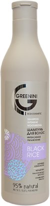 Greenini Шампунь для волос интенсивное увлажнение BLACK RICE 500мл фото 1 — Makeup market
