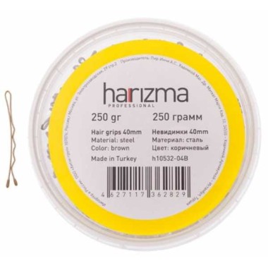 Harizma Невидимки 250гр. коричневые волна 40мм. h10532-04B — Makeup market