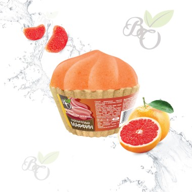 Bliss Organic Шар бурлящий для ванн маффин Грейпфрутовый 130 гр — Makeup market
