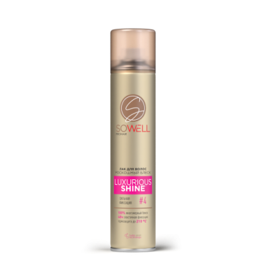 SoWell PROhair Лак для волос Luxurious Shine Роскошный блеск сильной фиксации 300 см — Makeup market