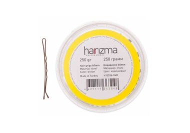 Harizma Невидимки 250гр. коричневые волна 60мм. h10536-04B — Makeup market