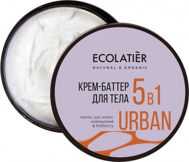 Ecolab Ecolatier Urban Крем-баттер для тела 5в1 Лаванда&amp;Нектарин 380 мл банка — Makeup market