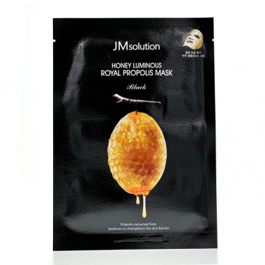 JMsolution Honey Luminous Royal Propolis Mask Восстанавливающая тканевая маска с прополисом 1 шт — Makeup market