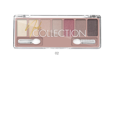 LavelleCollection Палетка 7 цветов теней Nude collection 02 классический нюд с шиммером ES-30-02 — Makeup market