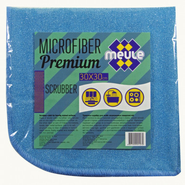 Meule Microfiber Premium Scrubber 30x30 Салфетка из микрофибры для  особо загрязненных поверхностей — Makeup market