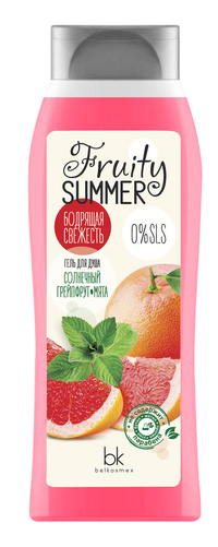 Belkosmex Fruity Summer Гель для душа солнечный грейпфрут мята 500 г — Makeup market