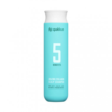 Spaklean Шампунь для кожи головы с коллагеном Amazing collagen scalp shampoo 300 мл — Makeup market