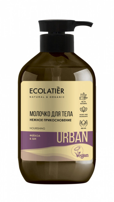 Ecolab Ecolatier Urban Молочко для тела Нежное прикосновение Фейхоа&amp;Ши 400 мл с дозатором — Makeup market