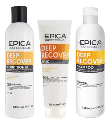 Epica Набор DEEP RECOVER (шамп.+конд.+маска 250мл) — Makeup market