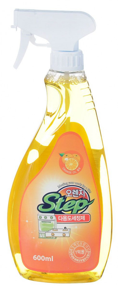 KMPC Orange Step Muti-purpose cleaner Универсальное жидкое чистящее средство для дома с апельсиновым экстрактом — Makeup market