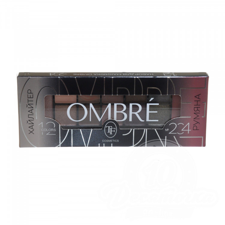 Триумф TF Палитра для макияжа 12 оттенков Ombre 204 купить в makeupmarket.ru