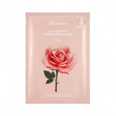 JMsolution Маска с экстрактом дамасской розы Glow Luminous Flower Firming Mask 1 шт — Makeup market
