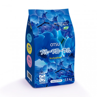 Otsu Концентрированный стиральный порошок с ароматом Цветочный сад 2,5 кг мягкая упаковка — Makeup market