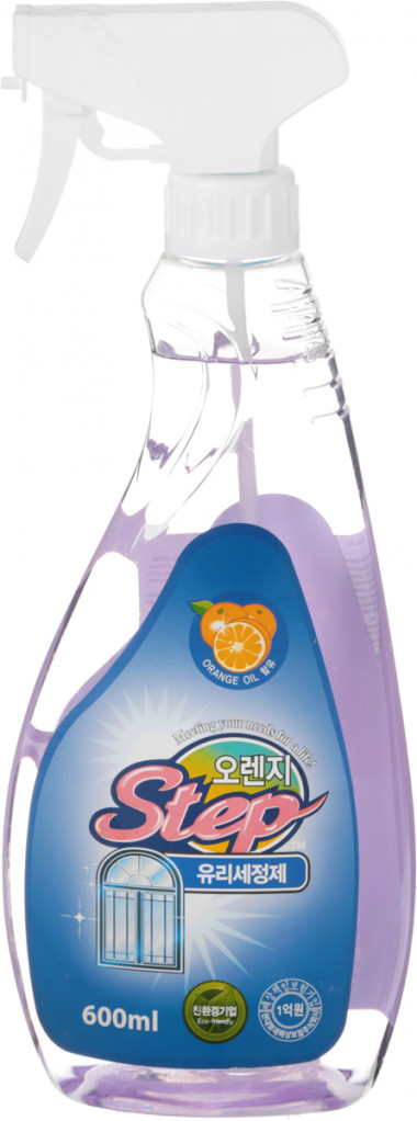 KMPC Orange Step Glass cleaner Жидкое средство для стекол с апельсиновым маслом 600 ml — Makeup market
