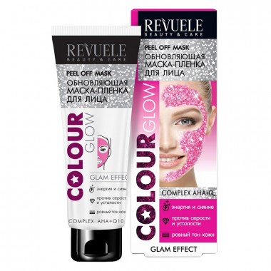 Revuele Colour Glow Маска-плёнка Обновляющая для лица 80 мл — Makeup market
