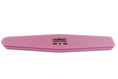 RuNail Шлифовщик универсальный розовый 100/180 — Makeup market