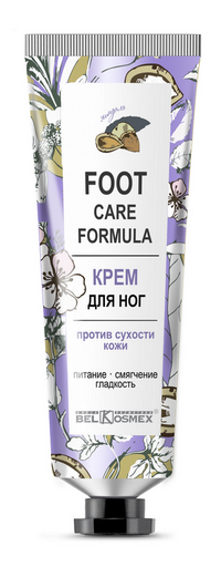 Belkosmex Foot Formula Крем для ног против сухости кожи питание смягчение гладкость 70 мл — Makeup market