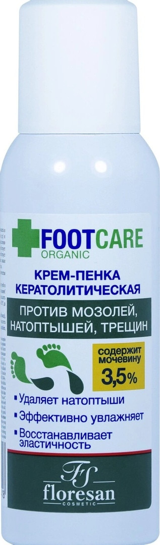 Флоресан Organic Foot Care Крем-пенка для ухода за кожей стоп аэрозоль 130 мл — Makeup market