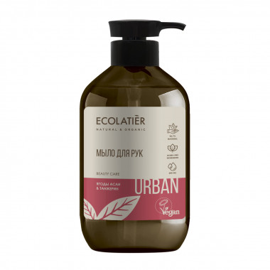 Ecolab Ecolatier Urban Мыло жидкое для рук Ягоды асаи&amp;Танжерин 400 мл с дозатором — Makeup market
