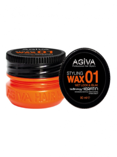 Agiva Keratin Wax 01  Кератиновый Воск для волос Мокрый Wet 90 мл — Makeup market