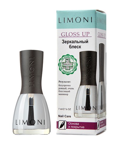 Limoni Основа и покрытие Gloss Up Зеркальный блеск (в коробочке) фото 1 — Makeup market
