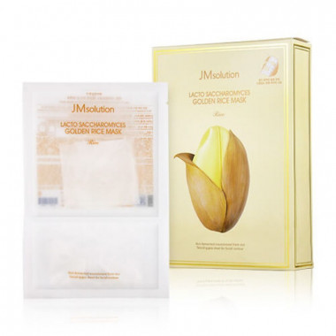 JMsolution Lacto Saccharomyces Golden Rice Mask Маска для выравнивания тона с лактобактериями 1 шт — Makeup market