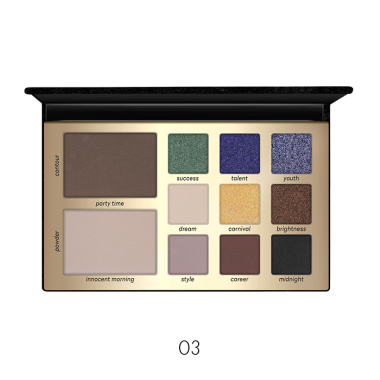 LavelleCollection Палетка для макияжа Frabjous 03 celebrity тени 9 цветов хайлайтер пудра NB FB03 — Makeup market