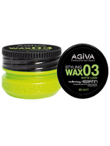 Agiva Keratin Wax 03 Кератиновый Воск для волос 03 матовый Matte Look 90 мл — Makeup market