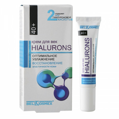 Belkosmex HIALURON Active КРЕМ для век 40+ суперувлажнение против морщин 15 г — Makeup market